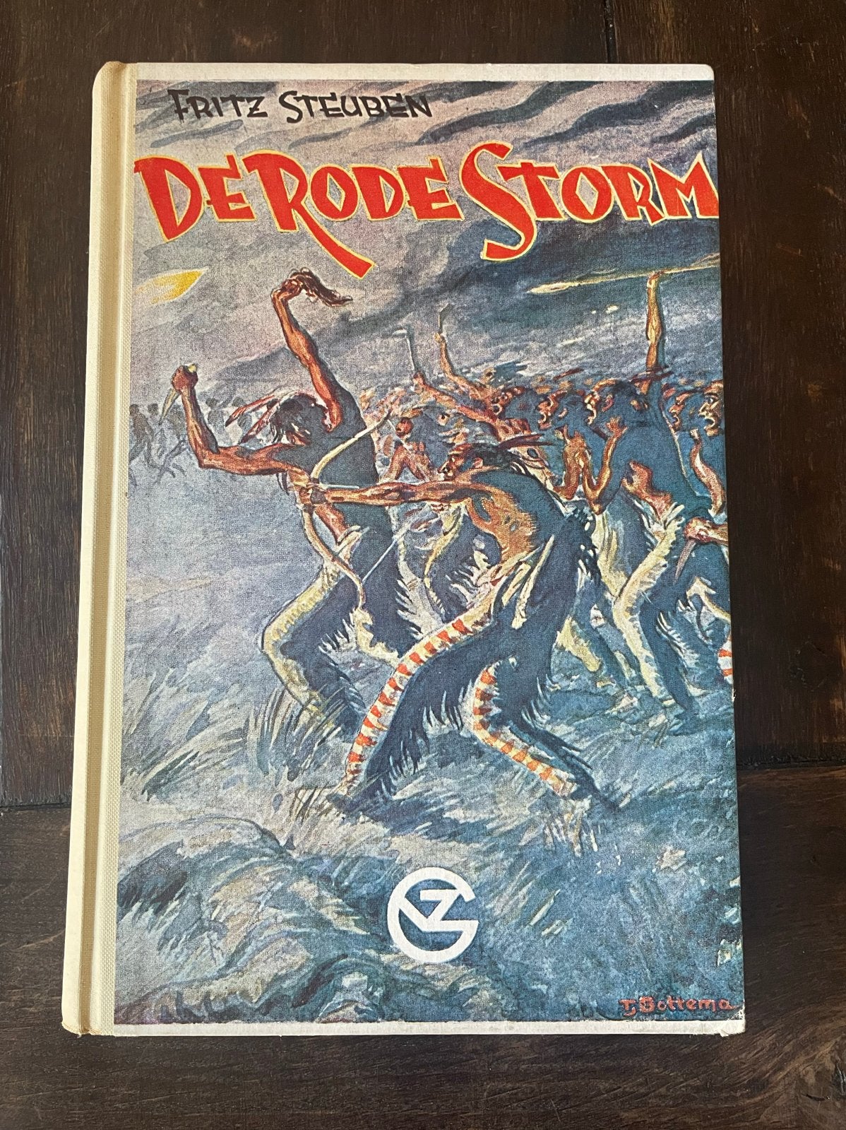 De Rode Storm - Fritz Steuben (Vintage Boek), Ophalen of Verzenden, Gelezen