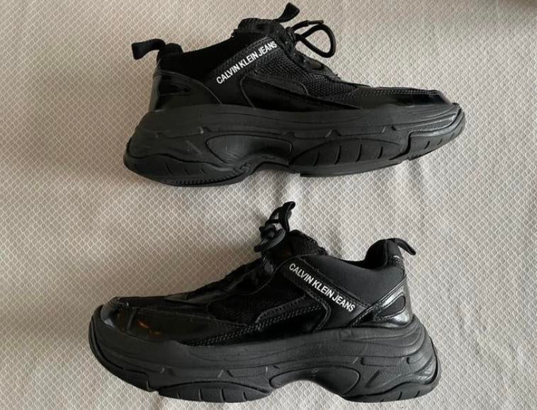 Calvin Klein schoenen maat 40 (39)(kijk beschrijving), Verzenden, Zo goed als nieuw, Zwart