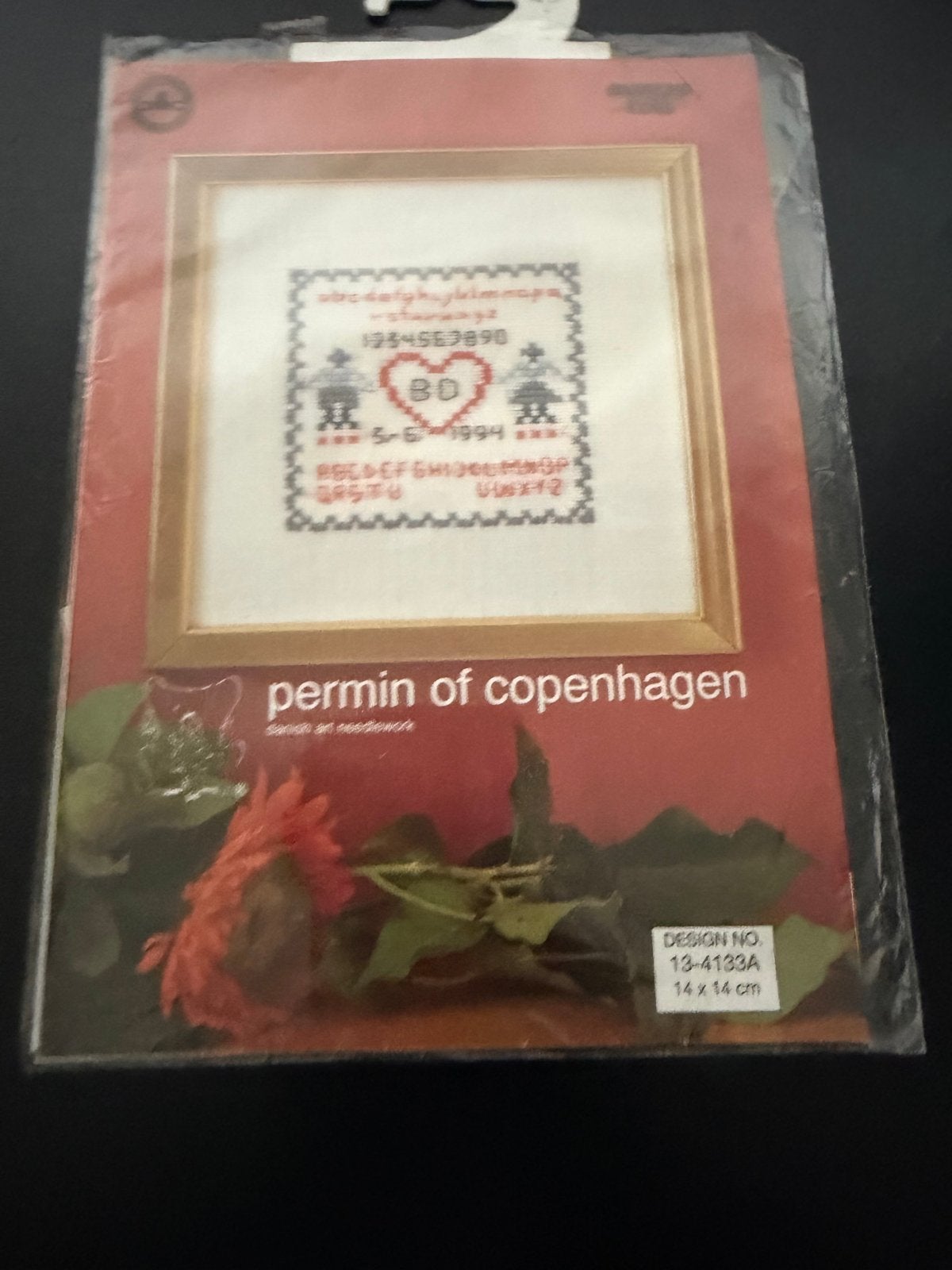 Permin of Copenhagen Borduurpakket - 14x14 cm, Ophalen of Verzenden, Nieuw, Handborduren, Borduurpakket