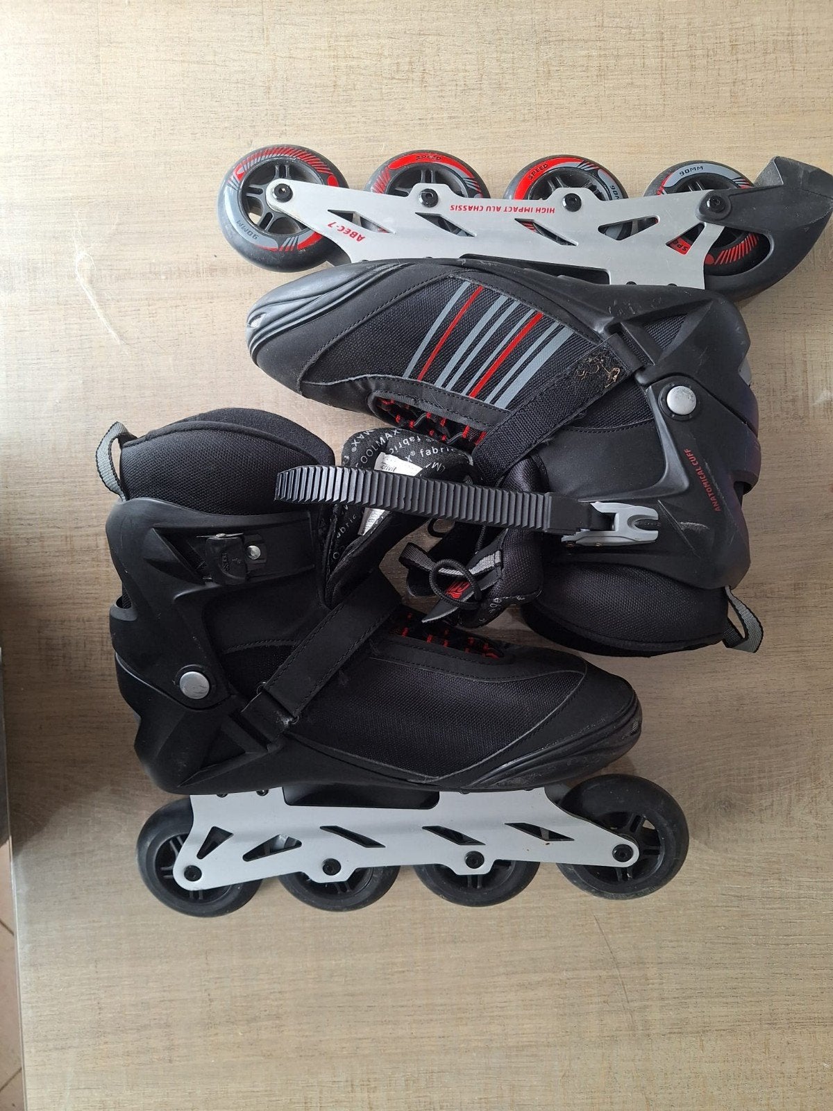 Zwarte inline skates - Crivit - Maat 44, Ophalen, Gebruikt, Overige typen, Overige merken