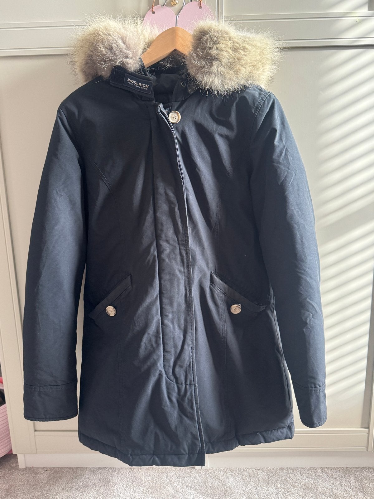 Woolrich John Rich & Bros. Winterjas Dames Maat M, Ophalen, Zo goed als nieuw, Maat 38/40 (M), Zwart