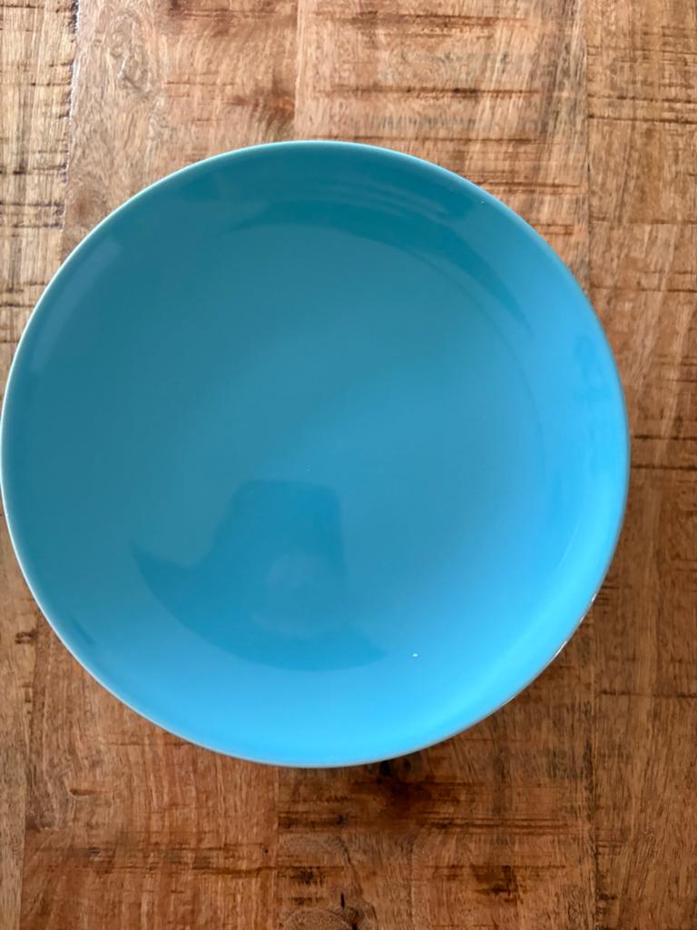 IKEA Ontbijtbordjes Blauw - Set van 5, Keramiek, Ophalen of Verzenden, Zo goed als nieuw, Bord(en)