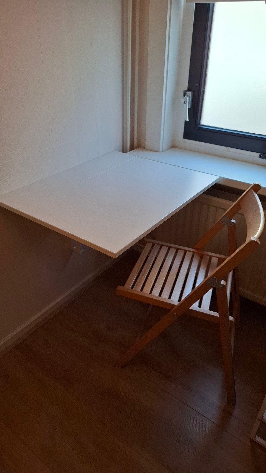IKEA Norberg klaptafel voor wandmontage met of zonder stoel, Ophalen, Zo goed als nieuw, IKEA, 74 cm