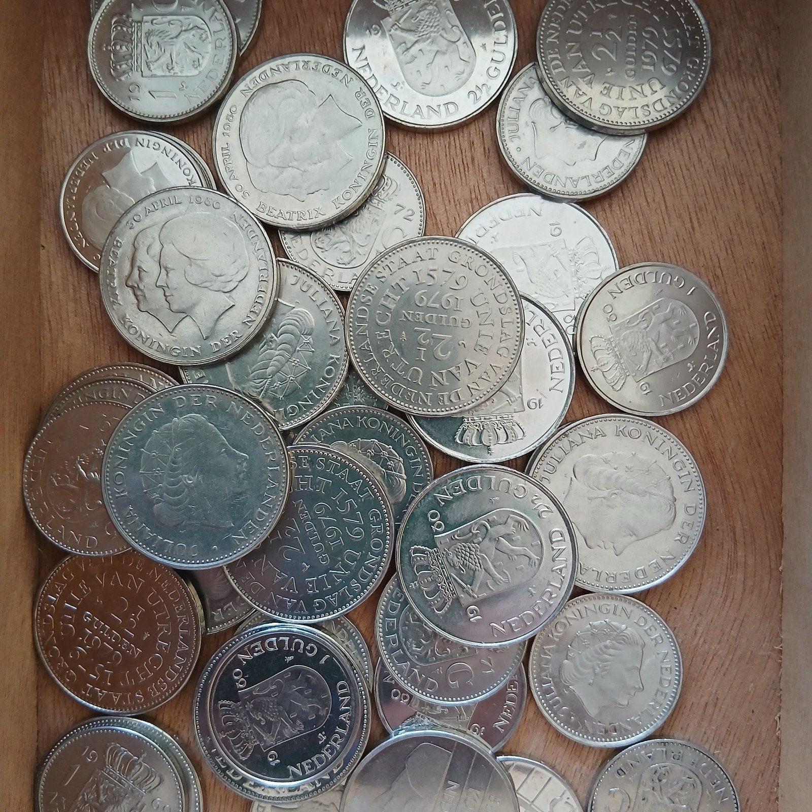 Rijksdaalders en guldens, Postzegels en Munten, Munten | Nederland, Ophalen, Koningin Juliana, 2½ gulden