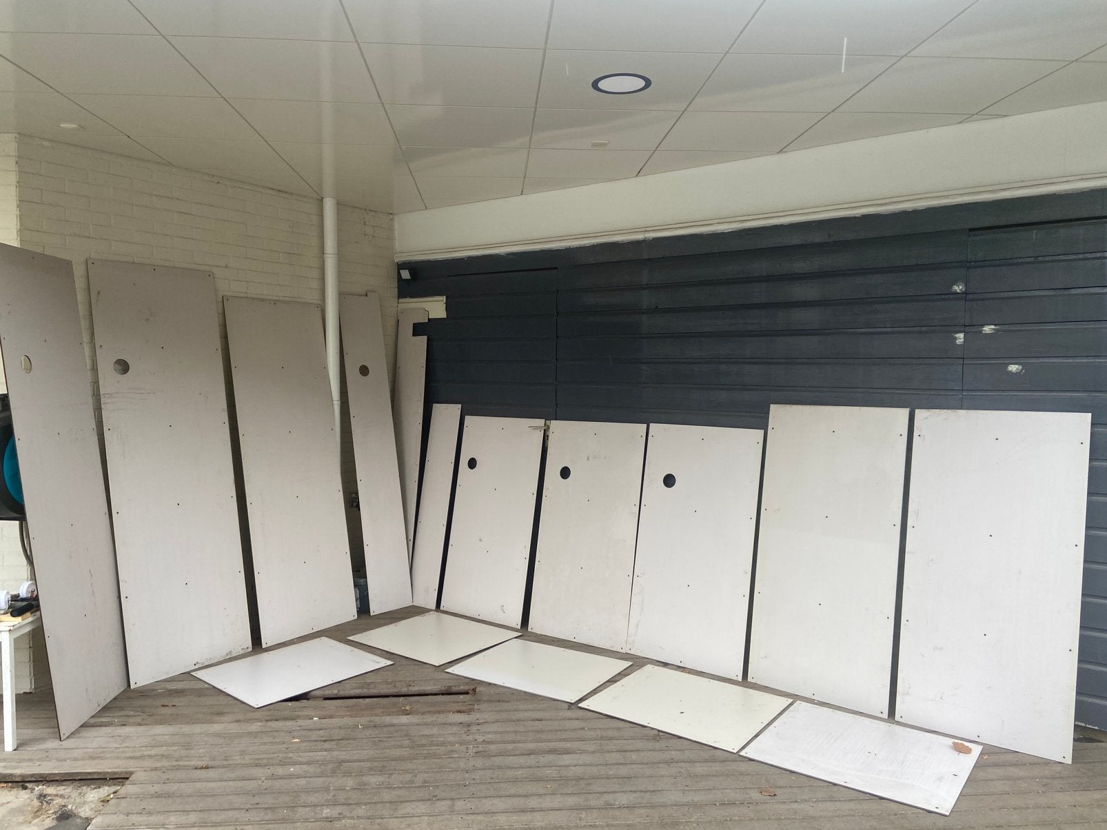 Te koop Trespa platen, Doe-het-zelf en Verbouw, Platen en Panelen, Nieuw, Overige materialen, Ophalen