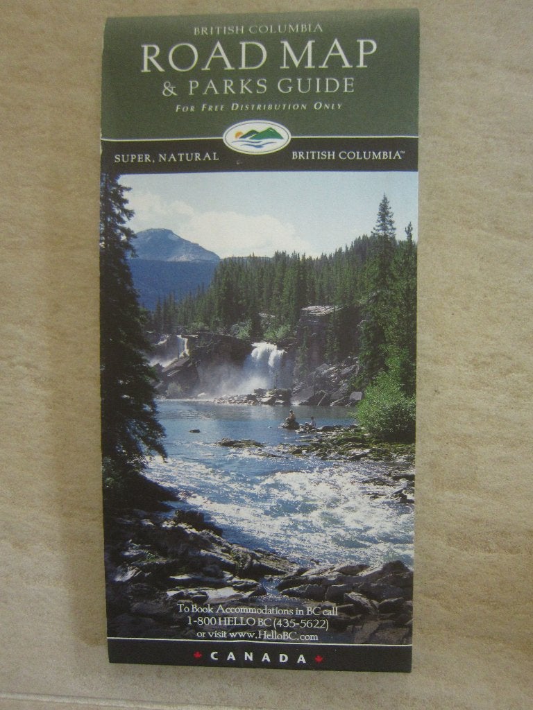 wegenkaart autokaart BRITISH COLUMBIA  road map landkaart, 2000 tot heden, Ophalen of Verzenden, Wereld, Road atlas