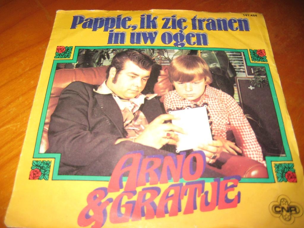 Arno + Gratje: Pappie, ik zie tranen in uw ogen, Cd's en Dvd's, Vinyl Singles, Ophalen of Verzenden, Zo goed als nieuw, Nederlandstalig
