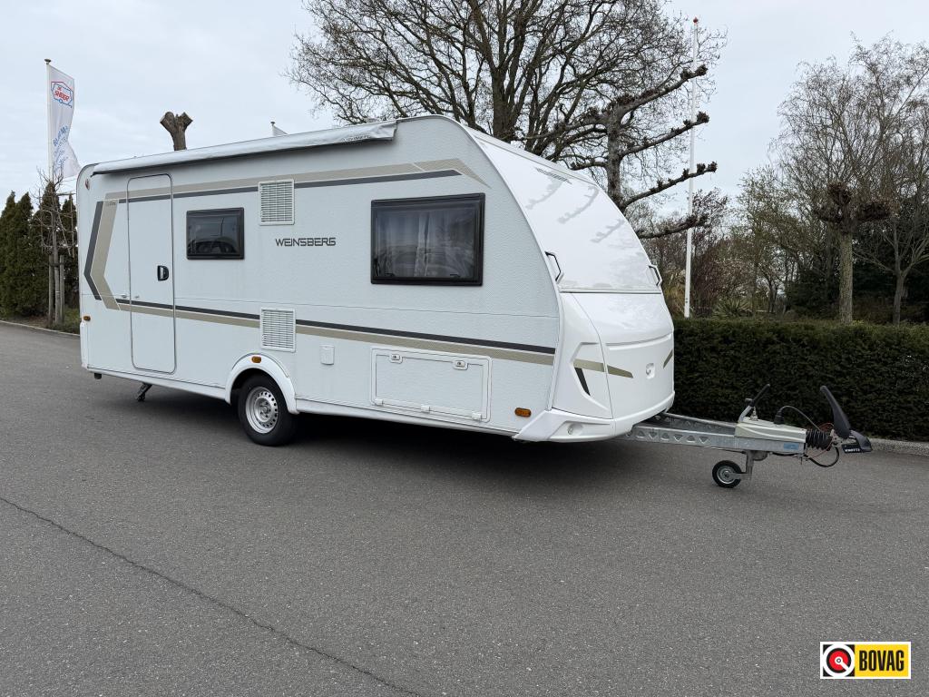 Weinsberg CaraOne 480 QDK Stapelbed 5 persoons, Dwarsbed, Bedrijf, Treinzit, 5 tot 6 meter