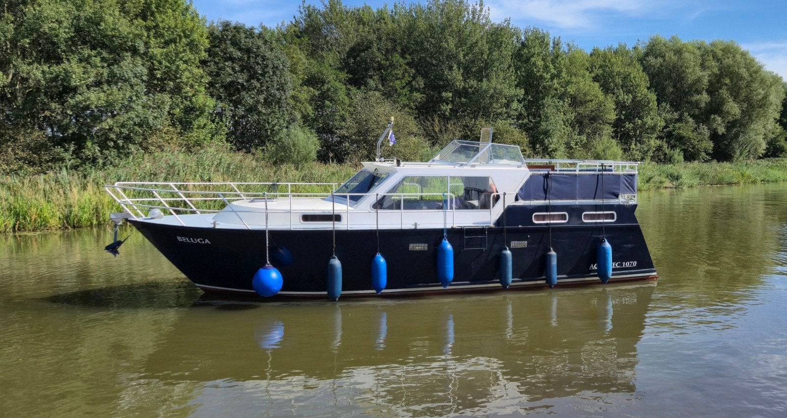 Aquanaut 1070 bj 1995 Yanmar 100 pk boegschroef kachel, Watersport en Boten, 11 m, Binnenboordmotor, Diesel, Boegschroef