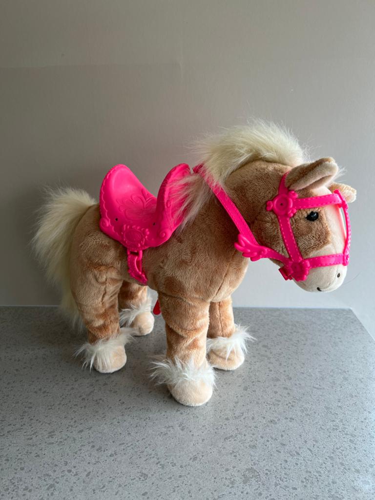 Baby Born paard met zadel en accessoires, Ophalen of Verzenden, Zo goed als nieuw, Meisje