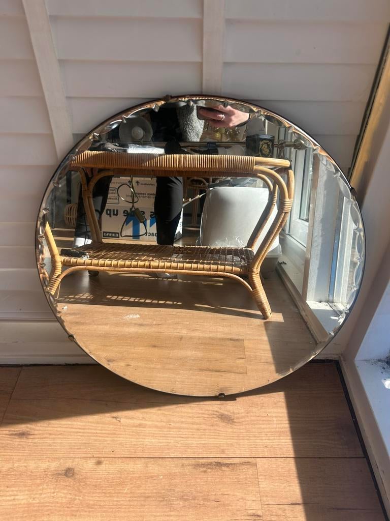 Vintage spiegel, Minder dan 50 cm, Ophalen of Verzenden, Zo goed als nieuw, Minder dan 100 cm