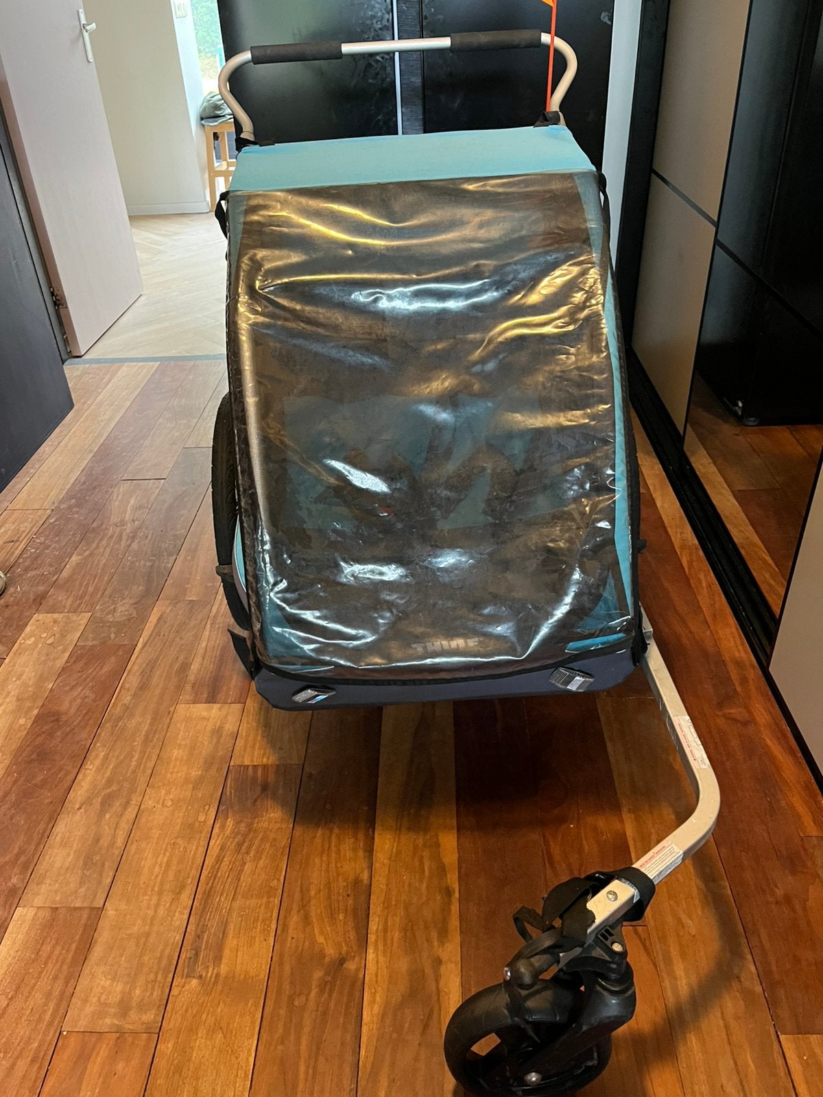 Thule Coaster Fietskar, Ophalen, Gebruikt, Opvouwbaar, Kinderkar