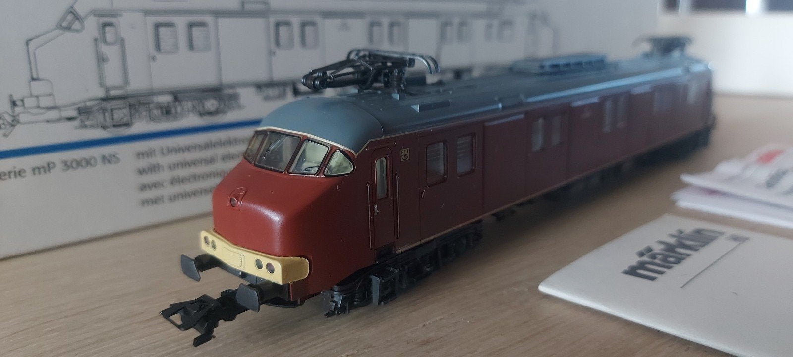 Märklin NS mp 3001 motorpost dig artnr 33891 in ovp, Wisselstroom, Locomotief, Ophalen of Verzenden, Märklin