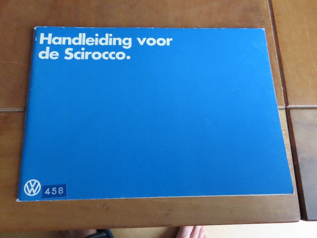 Instructieboek Volkswagen Scirocco 1979, als nieuw!, Auto diversen, Handleidingen en Instructieboekjes, Ophalen of Verzenden