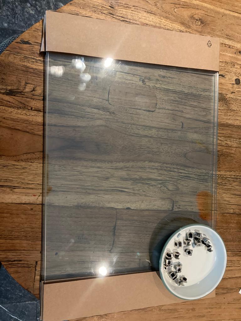 4x Besta glasplaat, nieuw uit verpakking, Ophalen, Nieuw, Glas