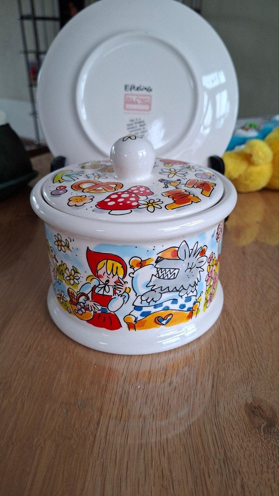 Efteling Blond Amsterdam voorraadpot met deksel, Verzamelen, Ophalen of Verzenden, Zo goed als nieuw, Gebruiksvoorwerp