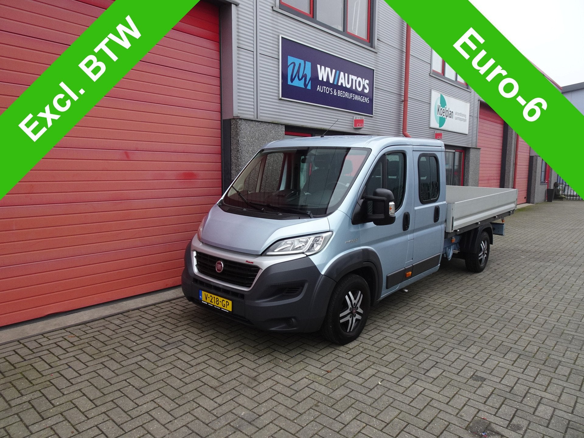 Fiat Ducato 35H 2.3 MultiJet L4H1 DC 6 zitter maxi clima lmv, Auto's, Voorwielaandrijving, Gebruikt, Bedrijf, 6 stoelen
