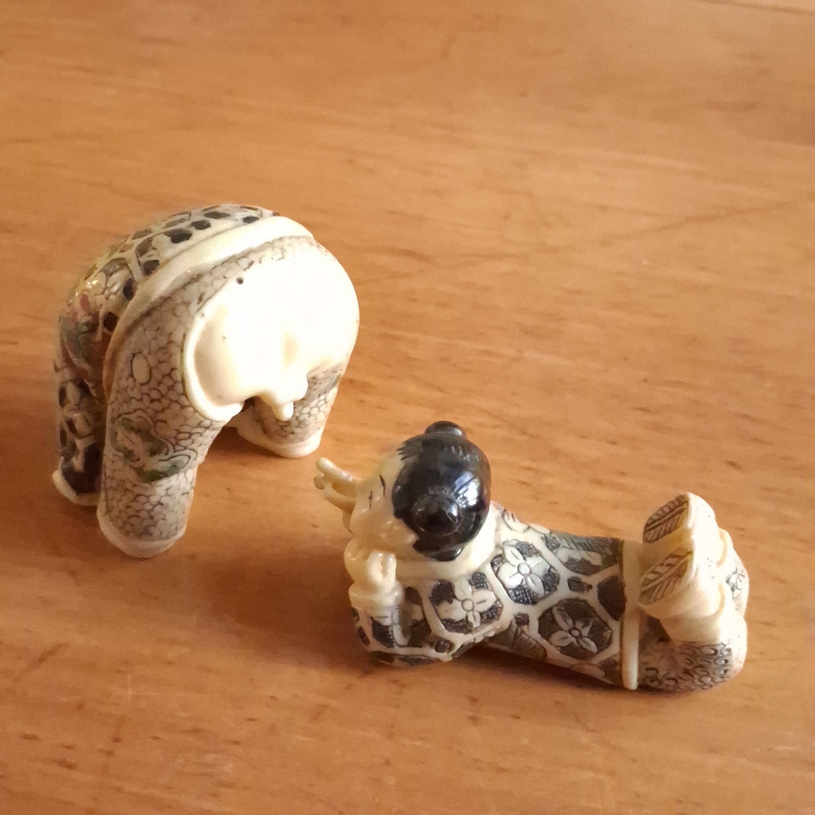Twee Erotische Chinese Beeldjes, Verzenden, Zo goed als nieuw, Mens