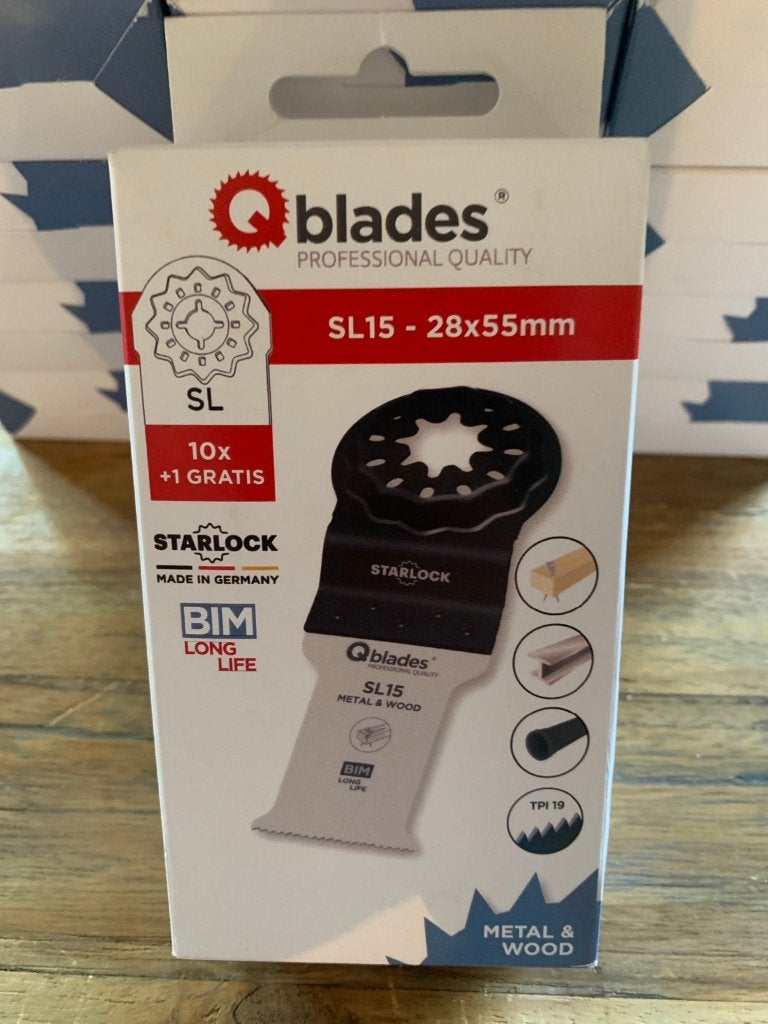 Qblades SL15 Starlock multitool 11 st voor Makita Bosch Fein, Info@qblades.nl, Nieuw, Ophalen of Verzenden, Qblades / DG Europe B.V.
