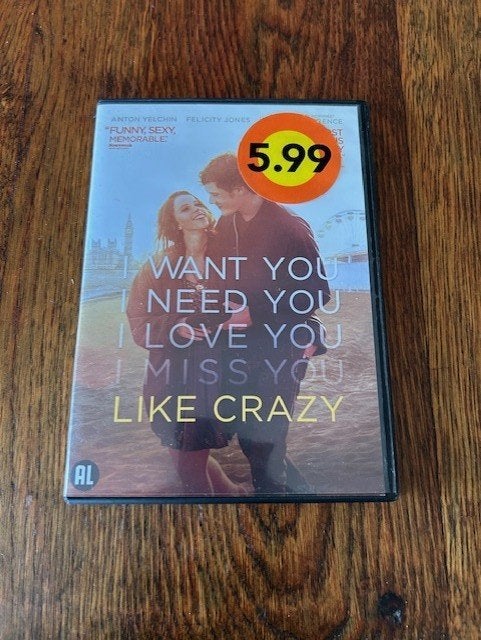 F27-dvd I want you need you love you miss you Like crazy, Cd's en Dvd's, Dvd's | Tv en Series, Alle leeftijden, Ophalen of Verzenden