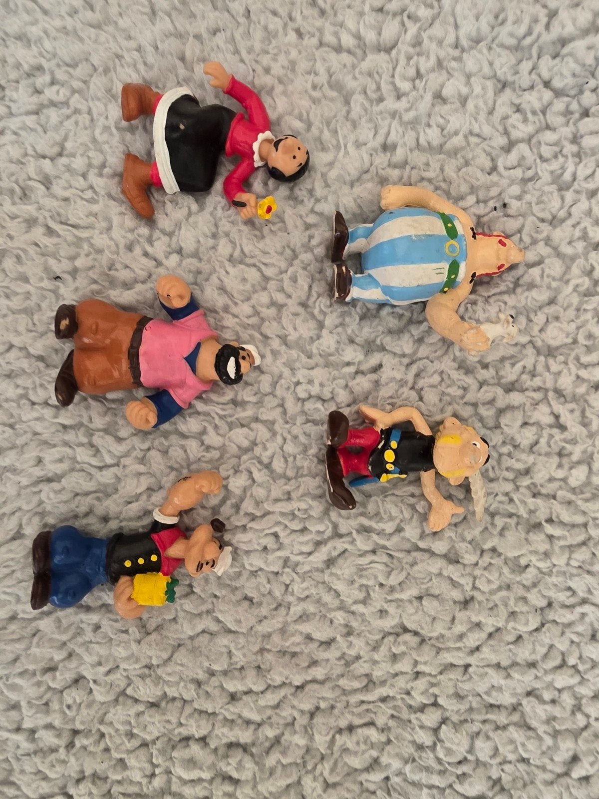 Vintage Oix Astrix Popeye beeldjes - Verzameling, Ophalen of Verzenden, Gebruikt