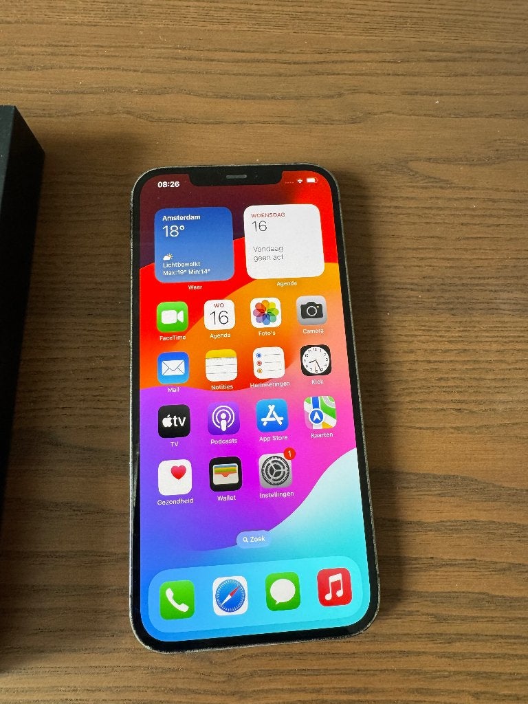 iPhone 12 Pro Max 256GB – achterkant beschadigd, Gebruikt, Blauw, 77 %, IPhone 12 Pro Max