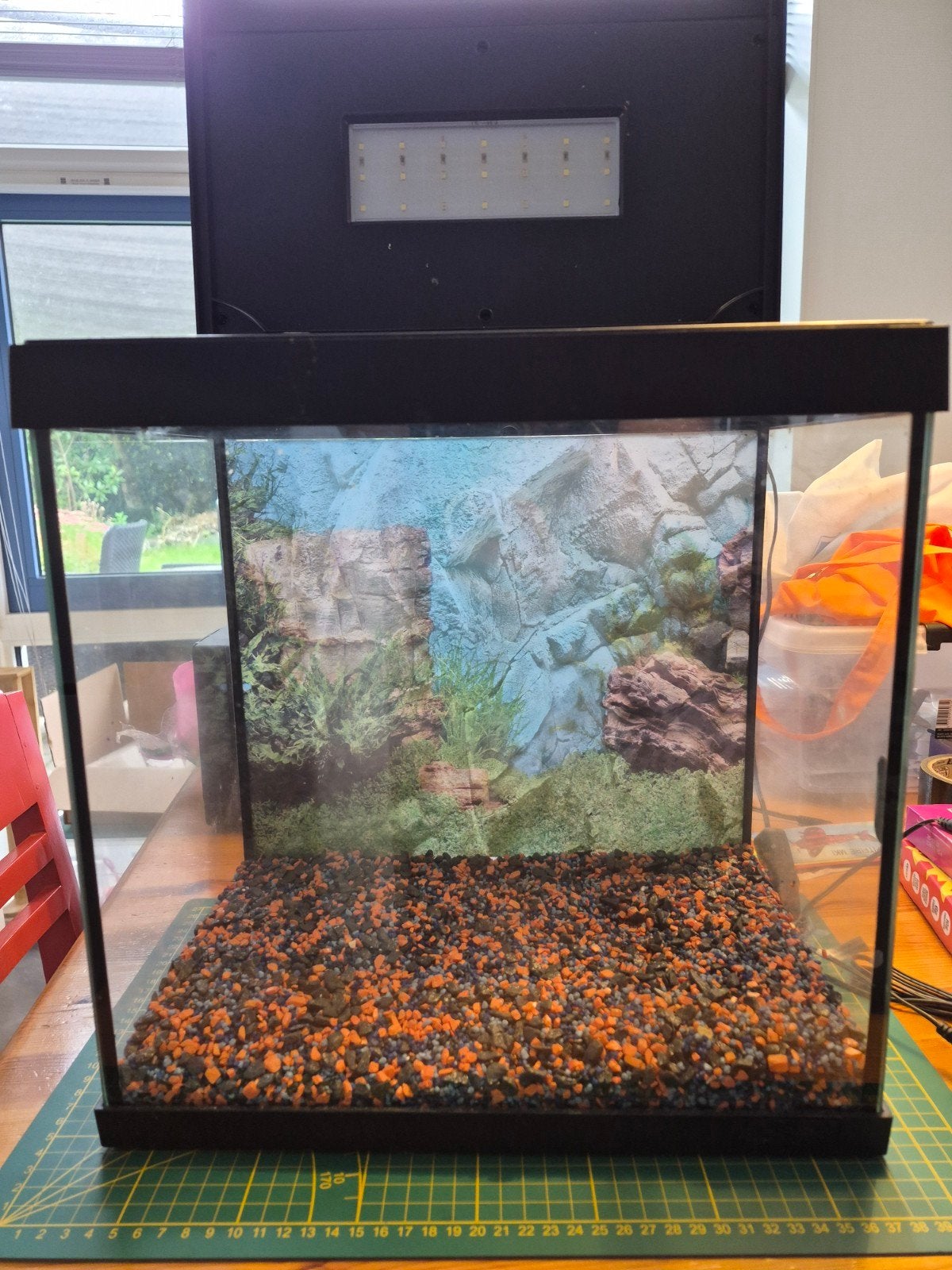 Aquarium 25l, Dieren en Toebehoren, Vissen | Aquaria en Toebehoren, Ophalen, Inclusief toebehoren, Gebruikt, Leeg aquarium
