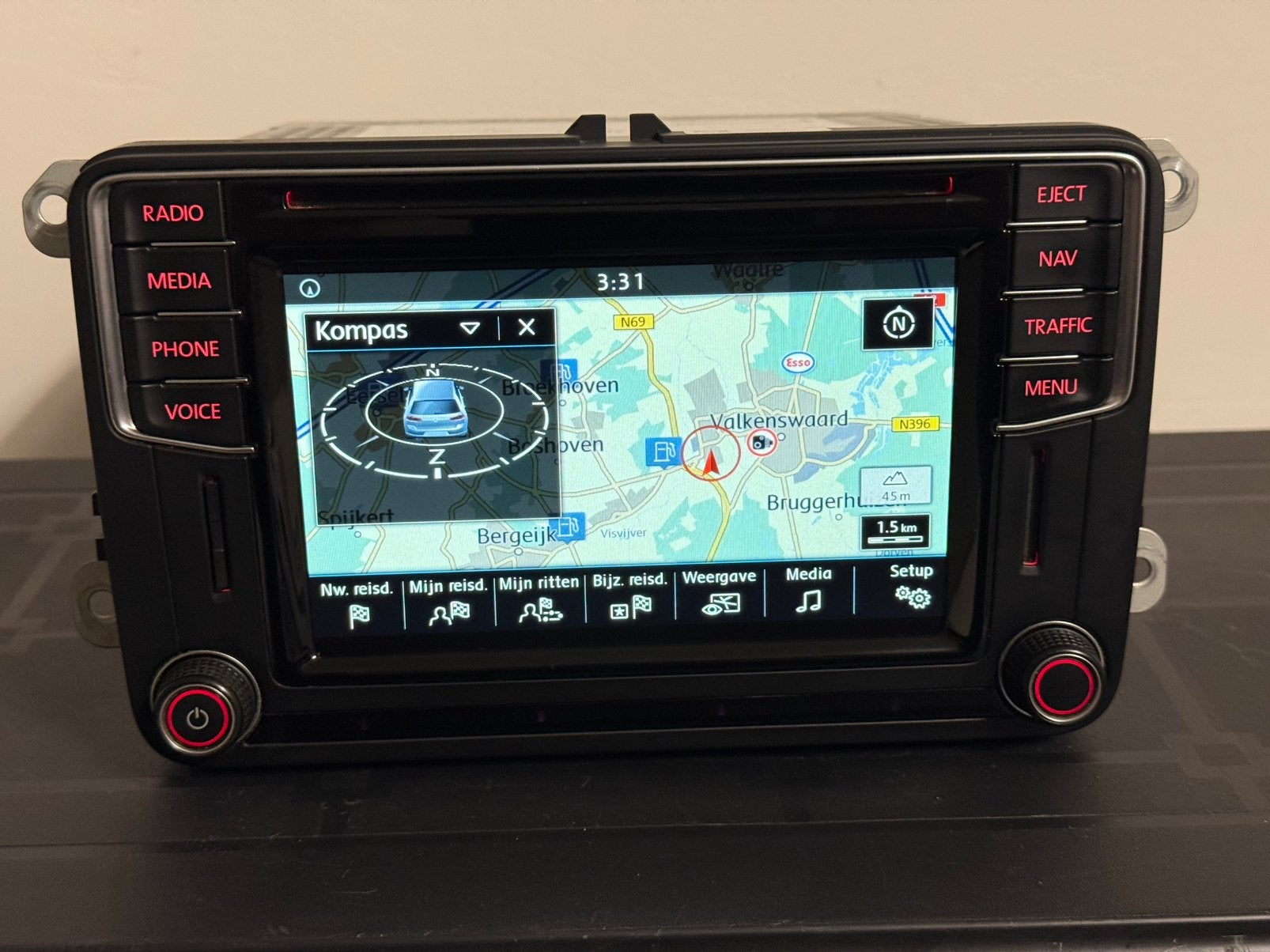 Originele Volkswagen MIB PQ STD2 DAB 2026 Carplay/Android, Ophalen of Verzenden, Zo goed als nieuw