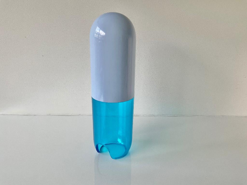 Alessi Up-Pill wattenschijfhouder Stefano Giovannoni, Gebruikt, Blauw, Kunststof, Ophalen of Verzenden