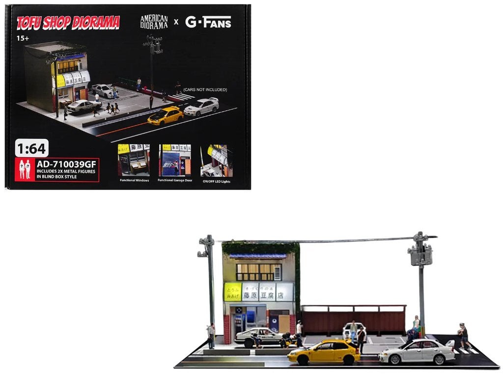 Tofu Shop van American Diorama 1/64 met led lights, Hobby en Vrije tijd, Ophalen of Verzenden, Nieuw, Overige typen