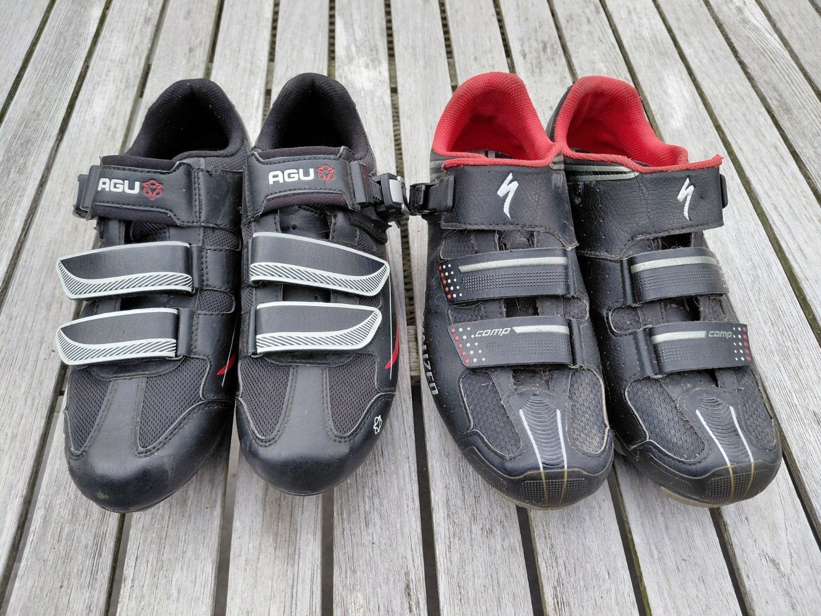 2 paar fietsschoenen, Ophalen