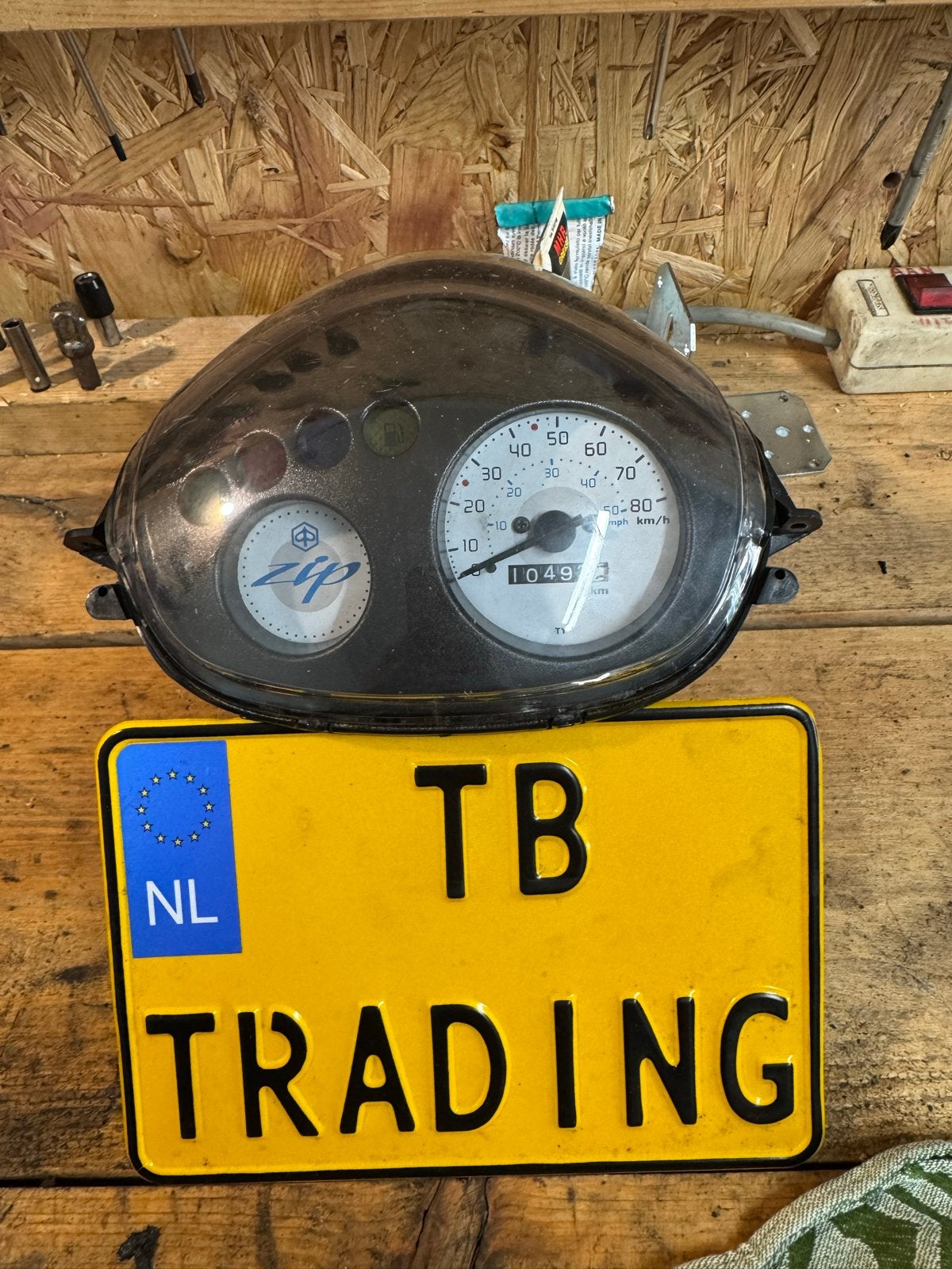 Piaggio Zip Koplamp/Kilometerteller Unit - 10.000 km, Ophalen of Verzenden, Gebruikt, Koplamp, Piaggio