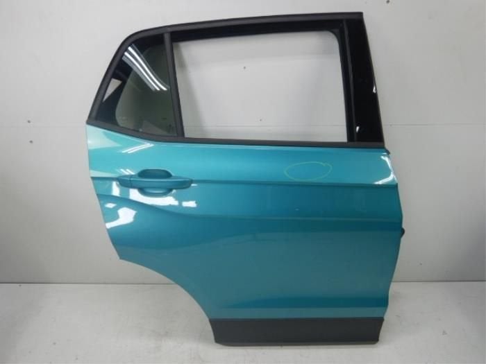 VW T-Cross 2GM portier Rechts-achter LC6L Groen blauw, Ophalen of Verzenden, Gebruikt, Achter, Deur