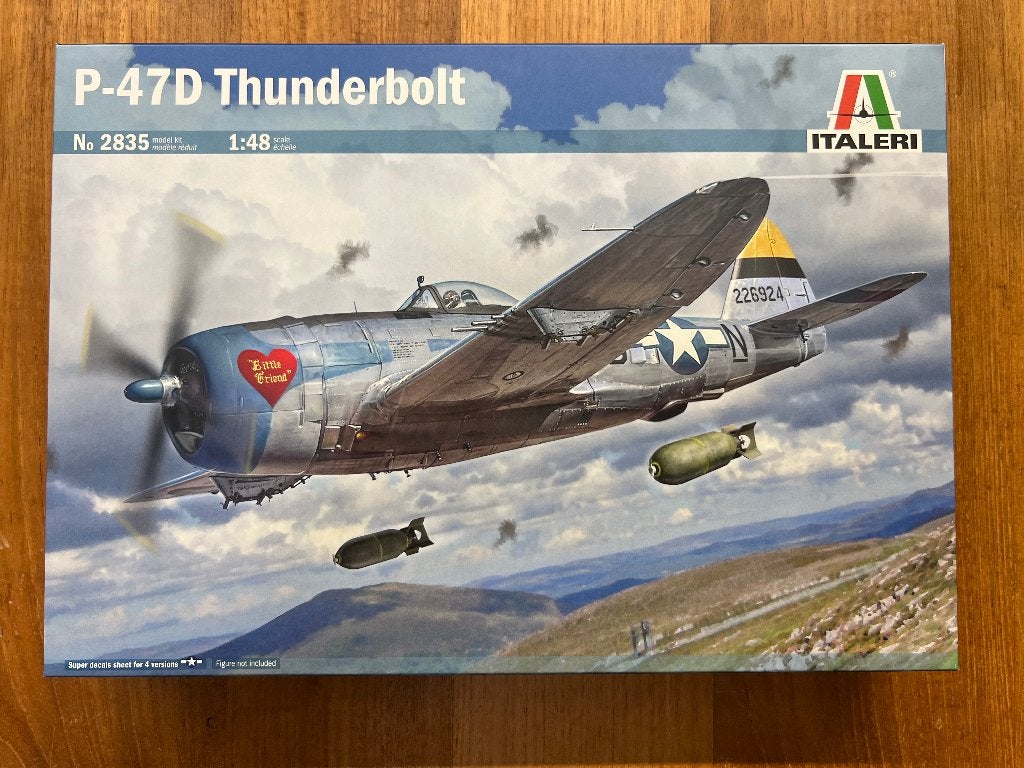 Italeri P-47D Thunderbolt 1:48 bouwpakket – 2835, Italeri, Nieuw, Ophalen of Verzenden, Groter dan 1:72