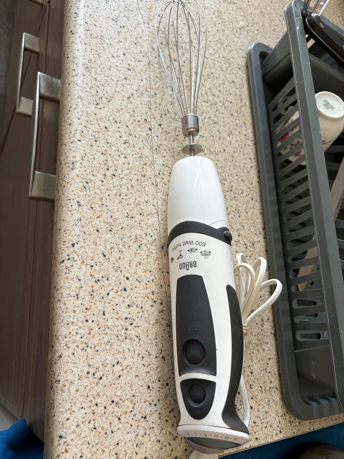 Braun staafmixer met garde - 600 watt turbo, Ophalen, Gebruikt, 3 snelheden of meer