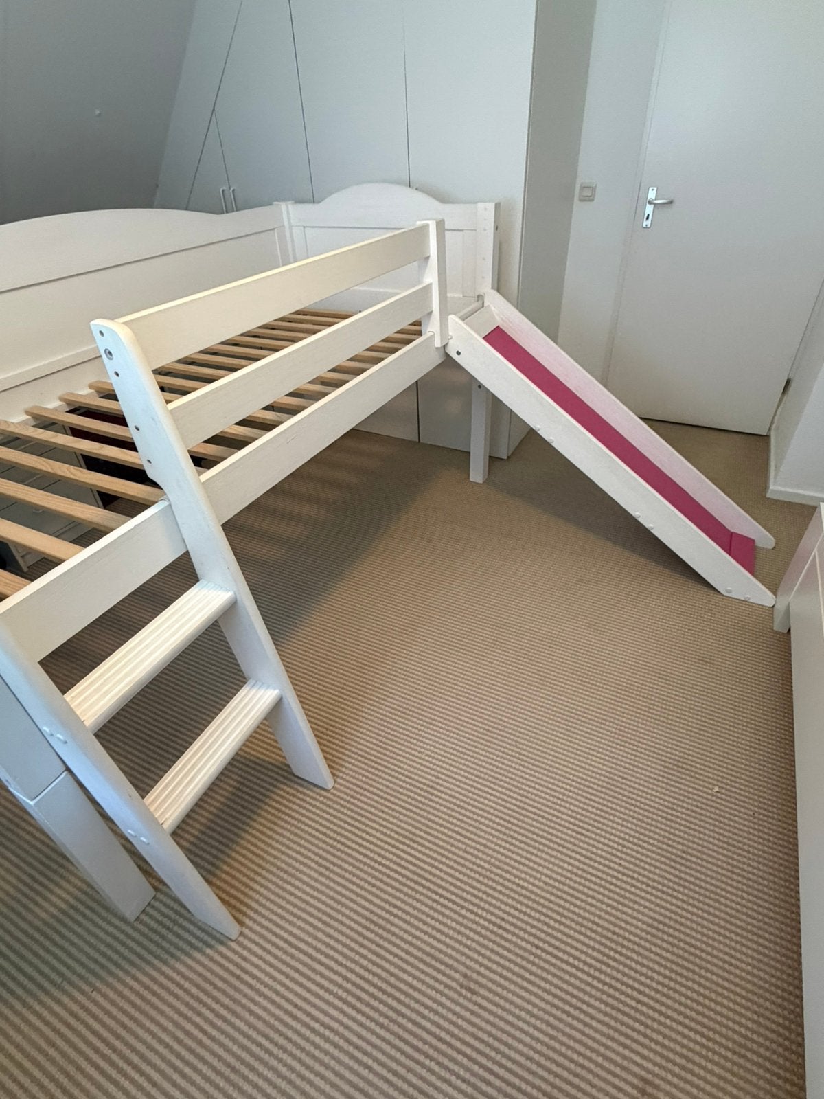 Halfhoogslaper incl. glijbaan en tent (90x200cm), Ophalen, Gebruikt, Halfhoogslaper