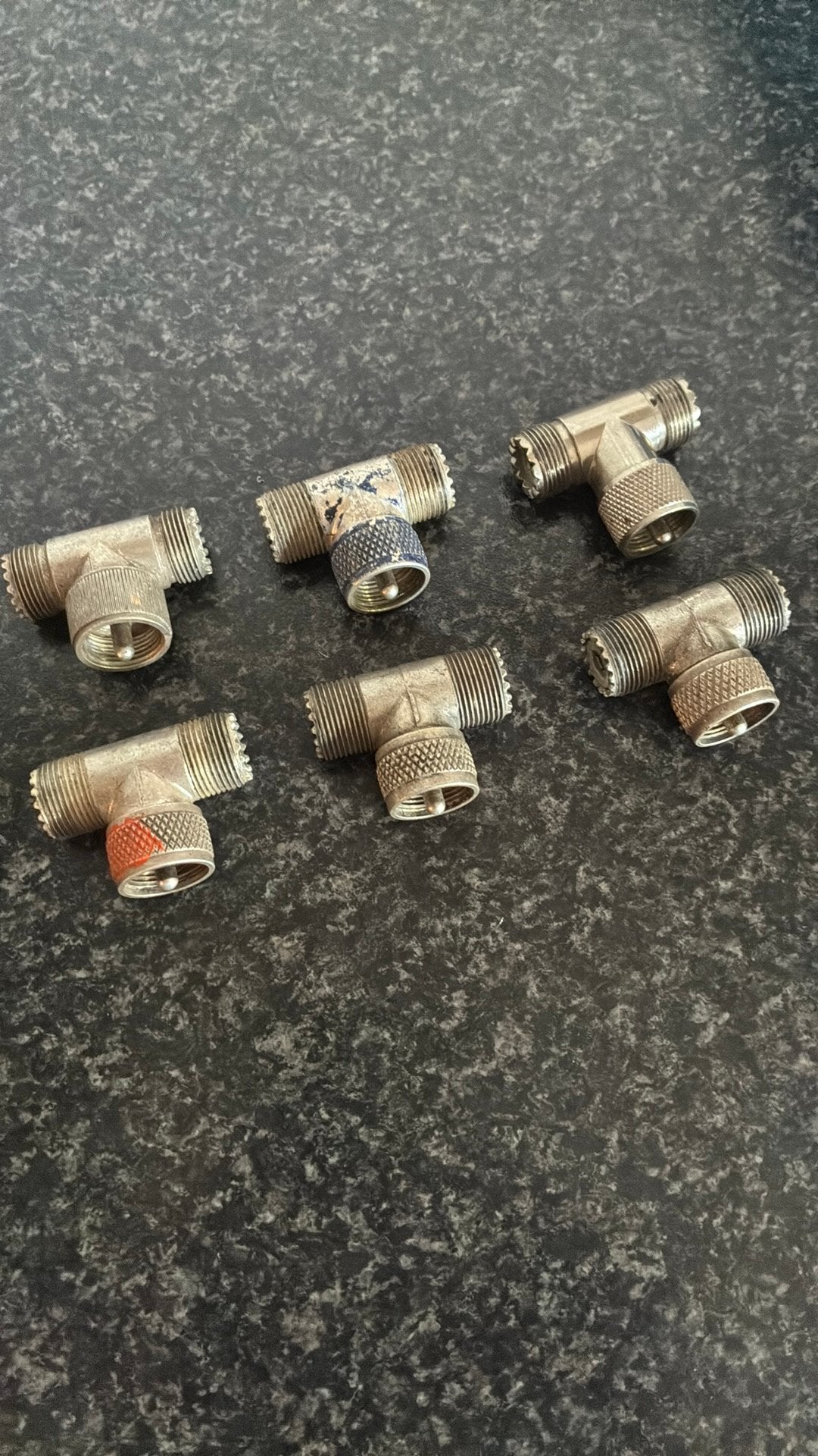 6 x t-stuk pl plug, Ophalen of Verzenden, Gebruikt