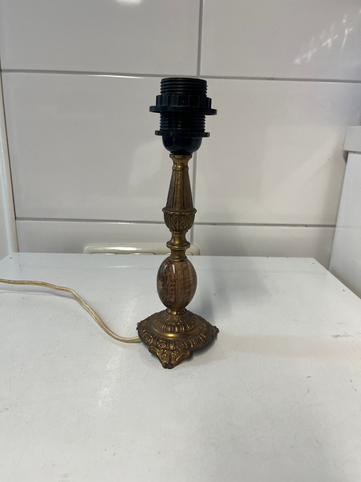 Lampvoet, Ophalen, Gebruikt, Vintage, Goud