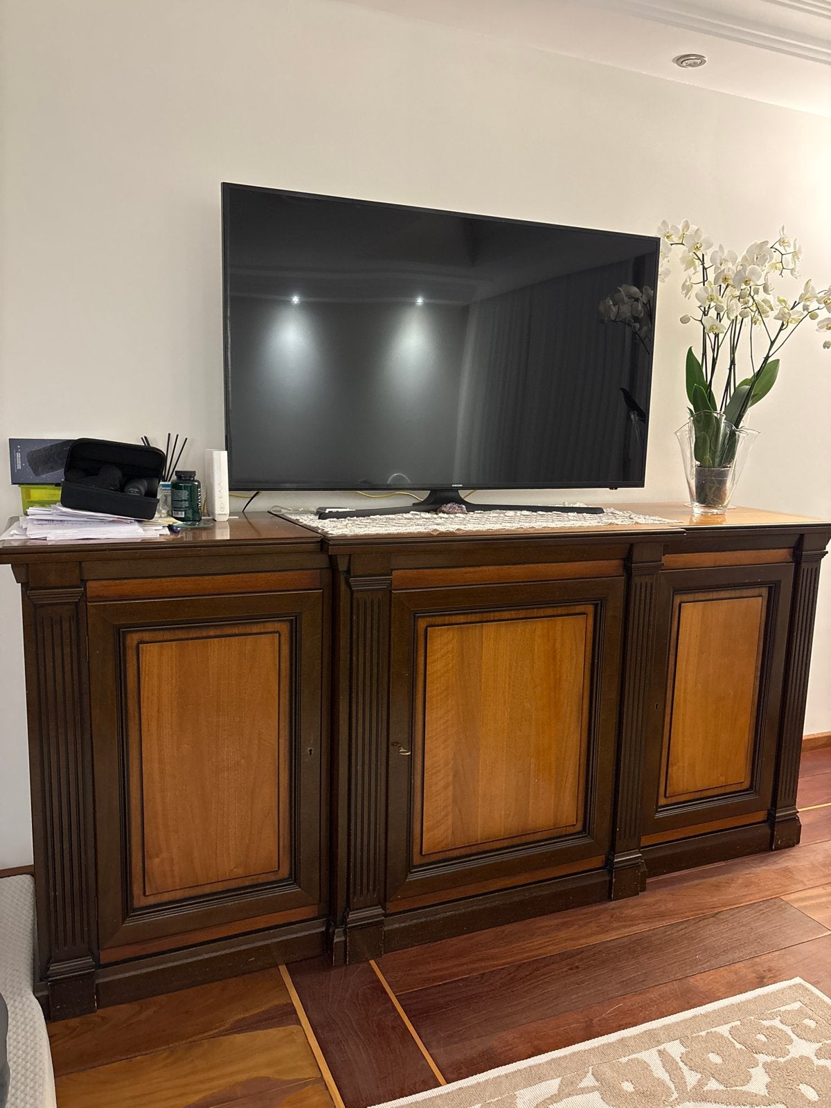 Klassiek dressoir/sideboard - 215x97x55 cm, Huis en Inrichting, Ophalen, Gebruikt, 200 cm of meer, Overige houtsoorten