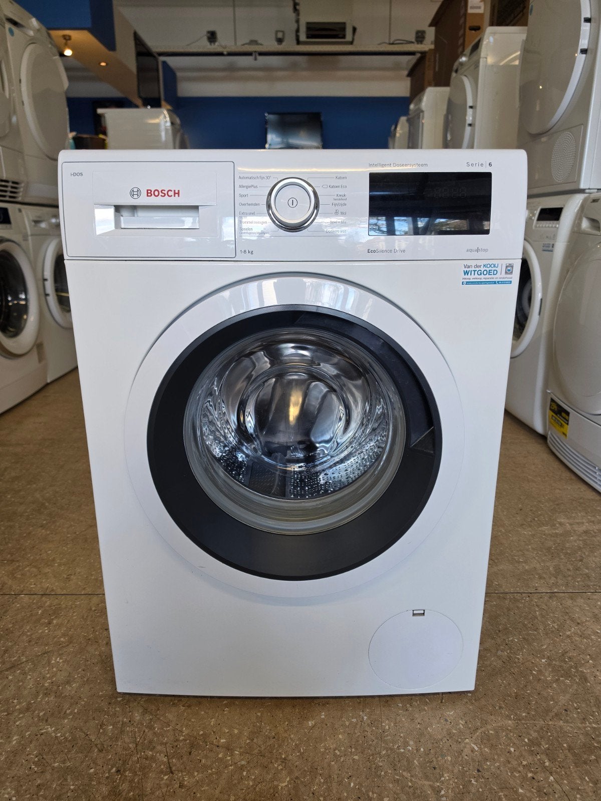 Bosch Serie 6 i dos wasmachine | 8 kilo | Gratis thuis 🚚✅️, Bosch, Jirnsum, 1200 tot 1600 toeren, 8 tot 10 kg