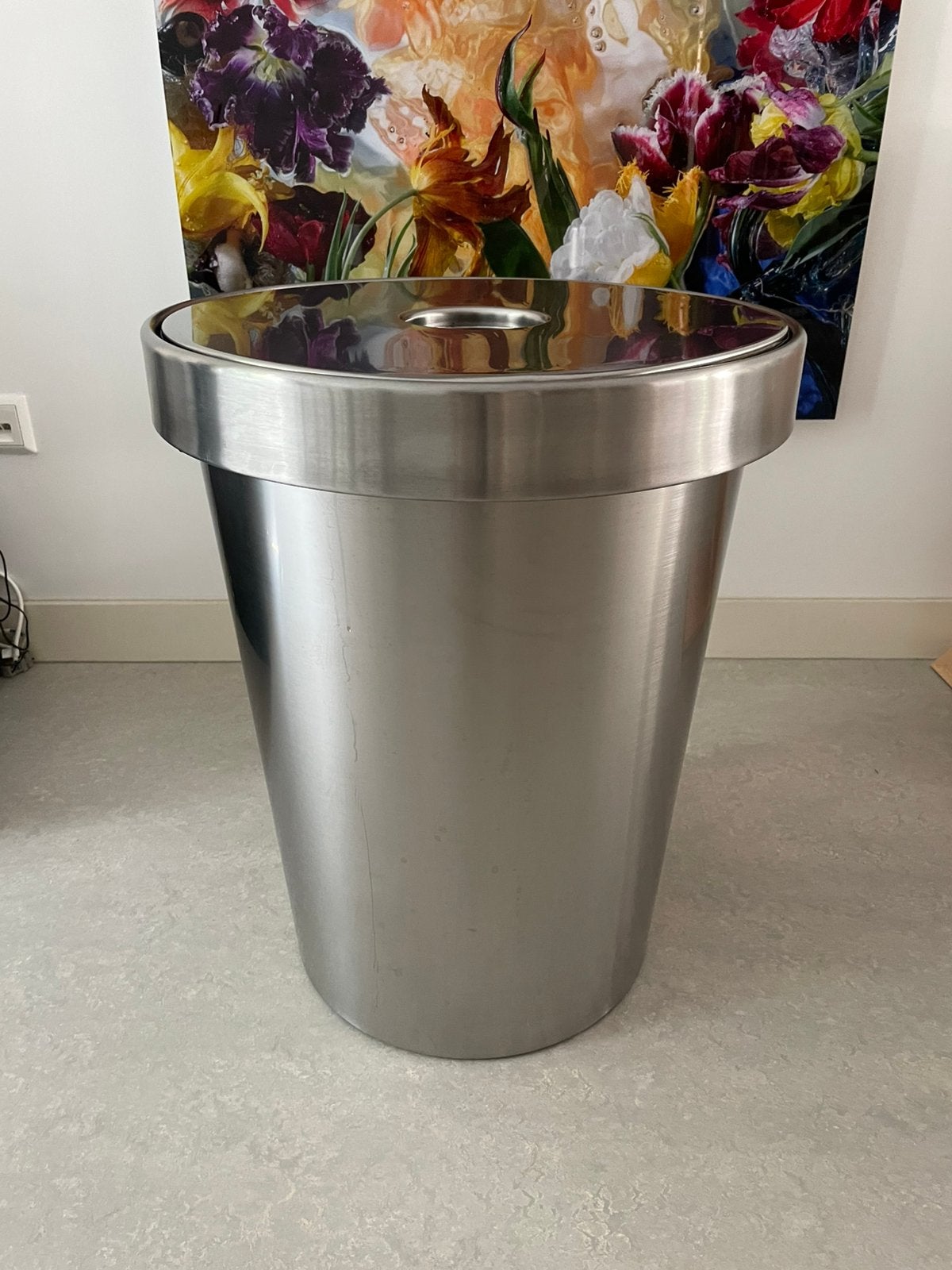 Ikea Rundel RVS wasmand opbergmand in heel mooie staat, Ophalen, Zo goed als nieuw