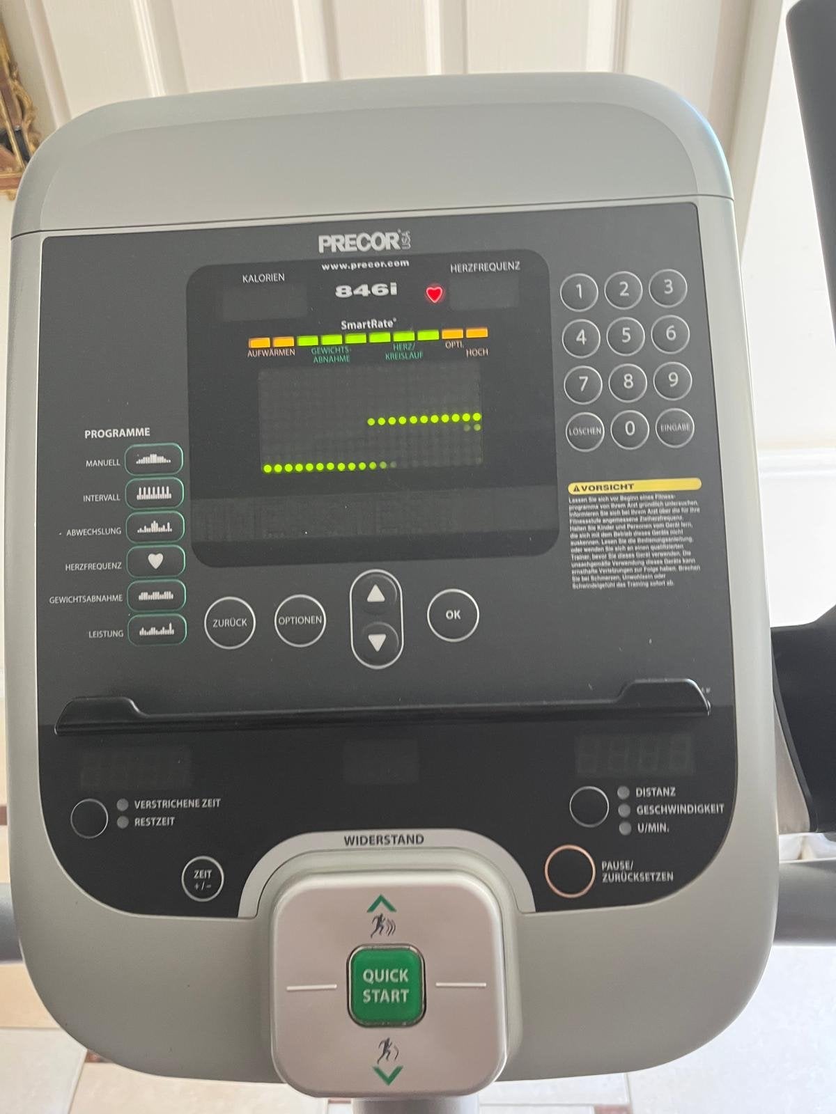 Precor 846i Hometrainer - Professionele Fitnessfiets, Ophalen, Gebruikt, Metaal, Benen