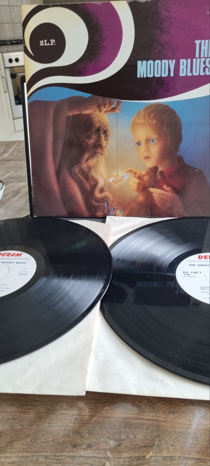 The Great Moody Blues 2LP - Deram Records, Gebruikt, Ophalen of Verzenden, 12 inch, Dubbel-LP