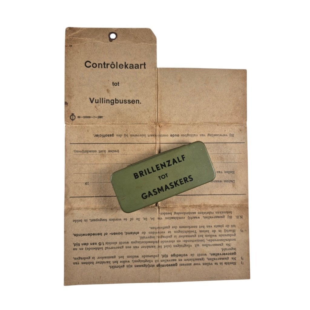 Nederlandse gasmasker tas inhoud, -, -, Overige typen, Ophalen of Verzenden
