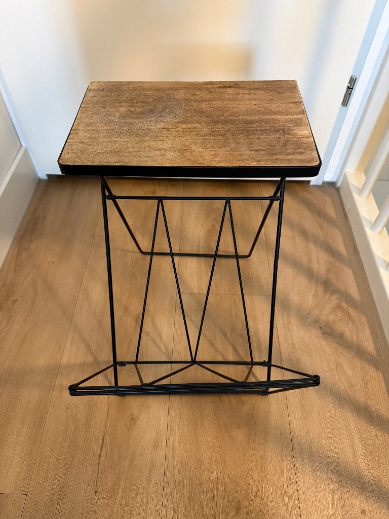 Inklapbaar nachtkastje, Ophalen, Gebruikt, Minder dan 45 cm, Metaal of Aluminium