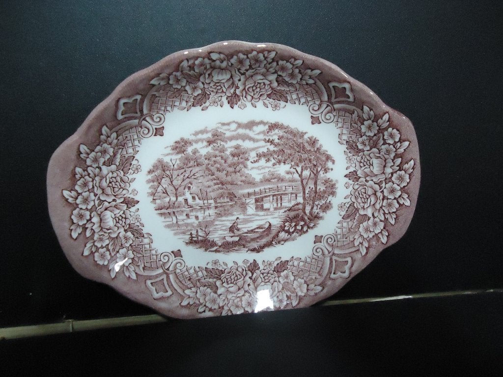 Engels servies (homeland) rood, Ophalen of Verzenden