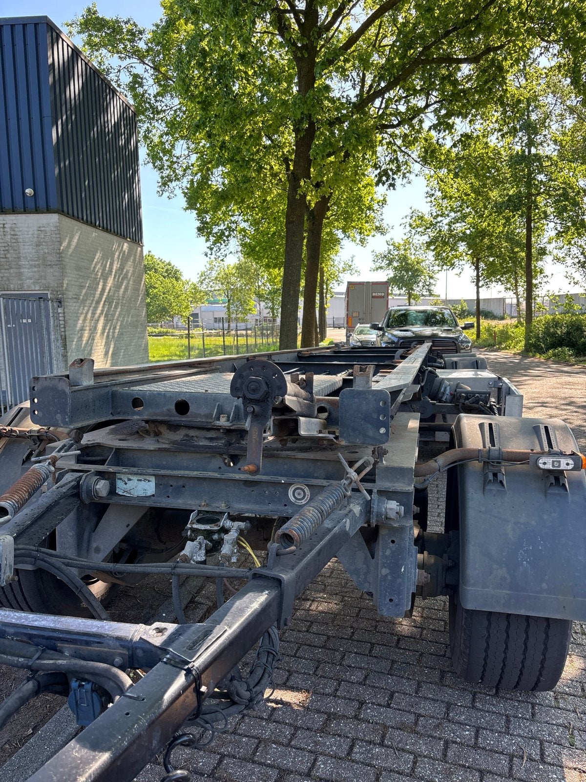 Gebruikt vrachtwagen container aanhanger- Floor, Ophalen, Gebruikt, Overige merken, Carrosserie en Plaatwerk