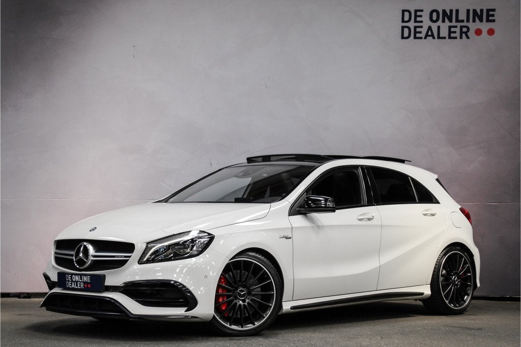 Mercedes-Benz A-Klasse 45 AMG 4MATIC |Pano|Memory|Leder|, Auto's, Automaat, Gebruikt, Euro 6, 4 cilinders