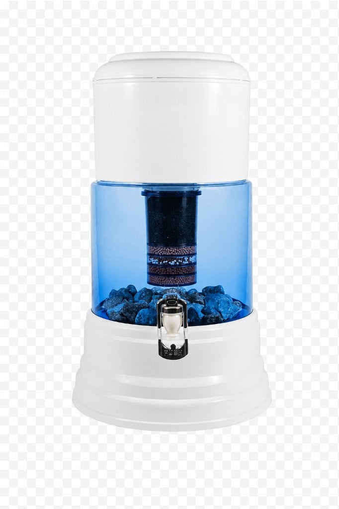 Aqualine 12 liter glas alkalisch waterfilter, Huis en Inrichting, Keuken | Keukenbenodigdheden, Verzenden, Nieuw, Wit, Glas