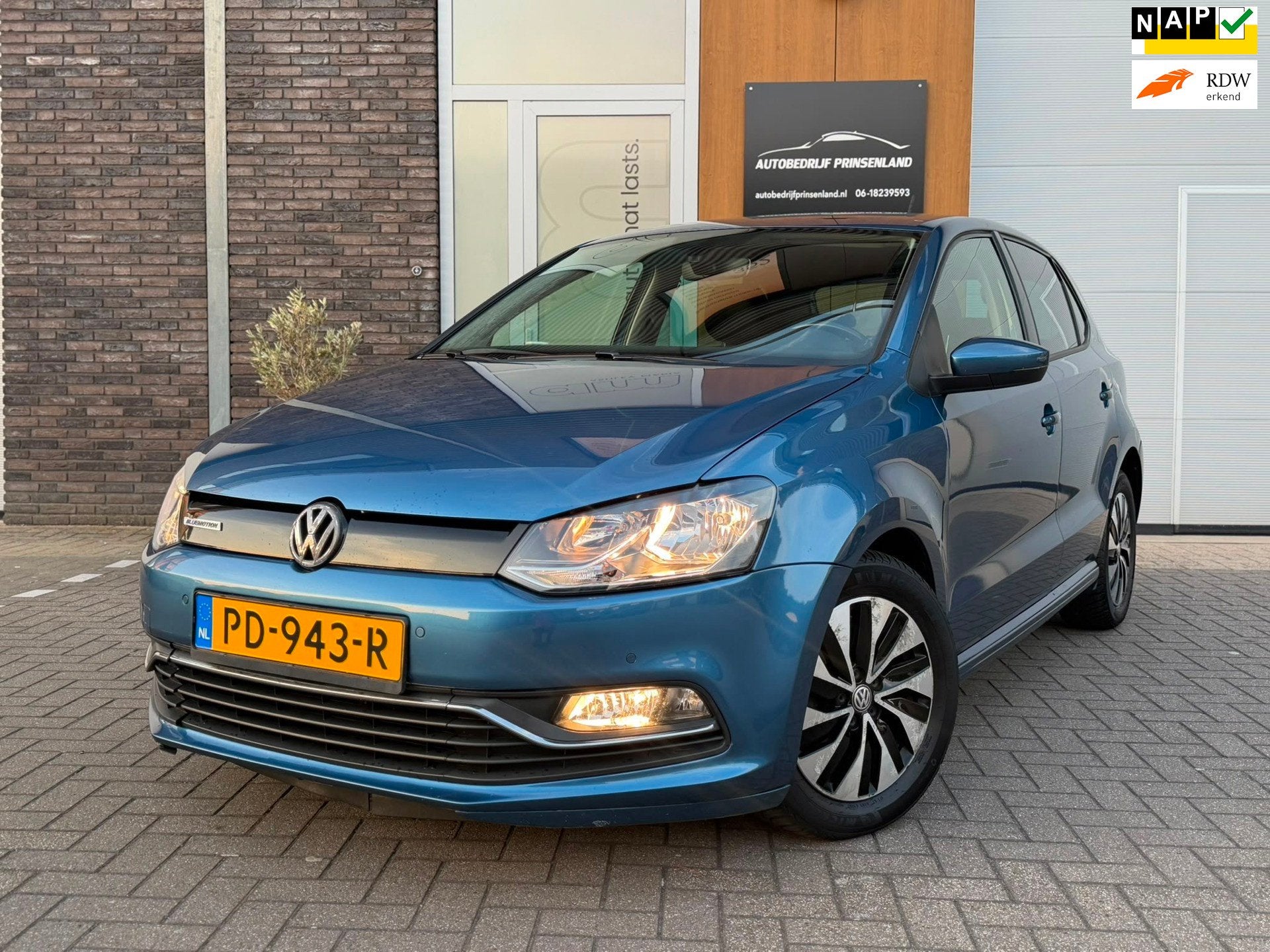 Volkswagen Polo 1.0 BlueMotion Edition | Apple CarPlay | Air, Voorwielaandrijving, 95 pk, Blauw, Origineel Nederlands